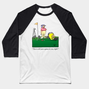 Funny Spectickles Golf Cartoon Humor Baseball T-Shirt